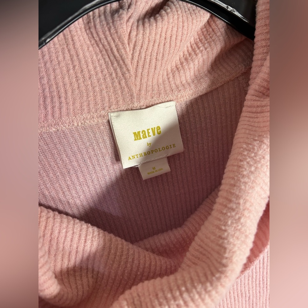 Maeve By Anthropologie Blush Pink Cowl Neck Sweater - Picture 2 of 4